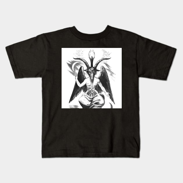 Baphomet Kids T-Shirt by Rosettemusicandguitar